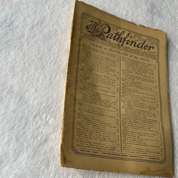 𝅺vintage 100 Year Old Newspaper “The Pathfinder” Newspaper Oct 6, 1923 - Picture 2 of 10